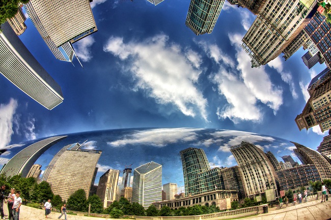 Cổng mây của những tòa nhà cao trọc trời ở Chicago